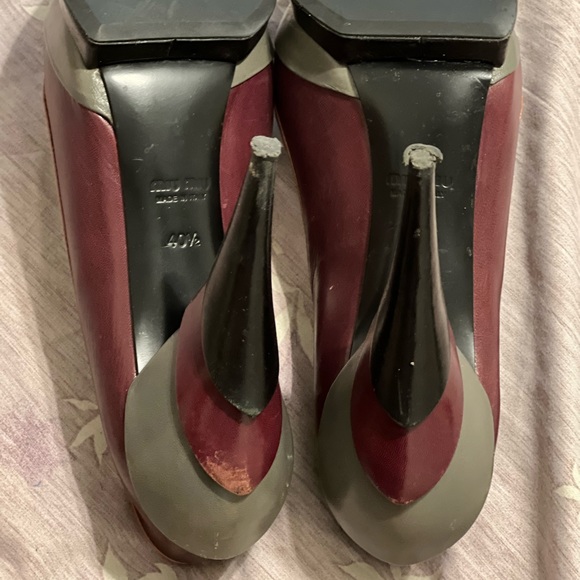 Miu Miu Multi-Colored Stacked Heels - Picture 4 of 6